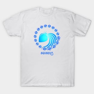 Vibrant Zodiac Aquarius T-Shirt